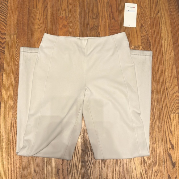 Lululemon Flared Cream High Waist Pants - Picture 4 of 4